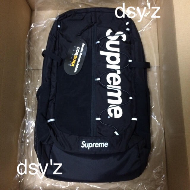 Supreme - supreme backpack 17ss ブラック 黒