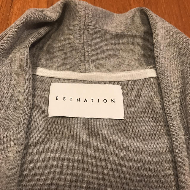 ESTNATION(エストネーション)のエストネーション ロングカーディガン グレー M レディースのトップス(カーディガン)の商品写真