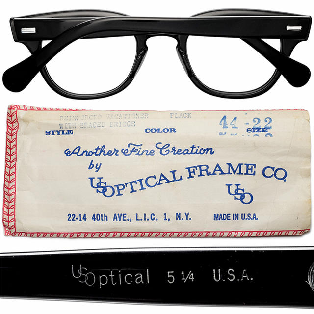 SALE!未使用 60s US OPTICAL NY 超良シェイプ ウェリントン メンズのファッション小物(サングラス/メガネ)の商品写真