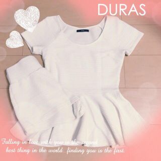 デュラス(DURAS)のDURAS♡ペプラムセットアップ♡(カットソー(半袖/袖なし))