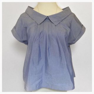 ビームス(BEAMS)の春物♡女優襟ブラウス♡美品(シャツ/ブラウス(半袖/袖なし))