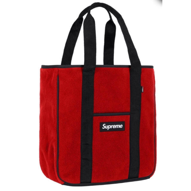 18fw Supreme Polartec Tote Natural