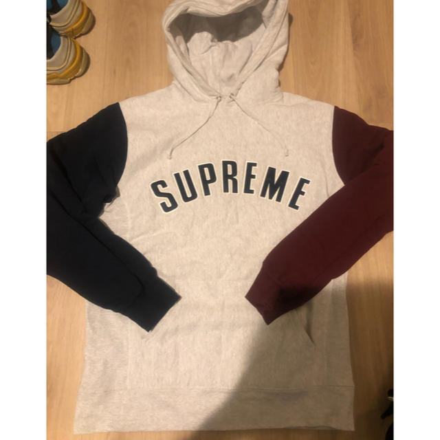 希少XL supreme arc logo hooded sweat shirt