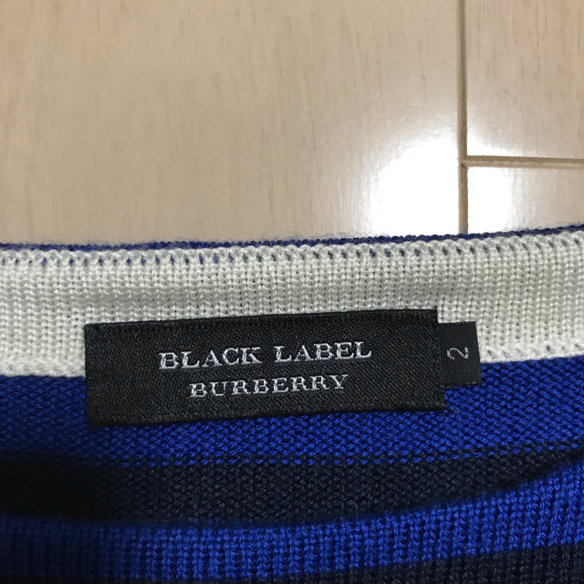 BURBERRY BLACK LABEL(バーバリーブラックレーベル)のバーバリーブラックレーベル ボーダーニット メンズのトップス(ニット/セーター)の商品写真