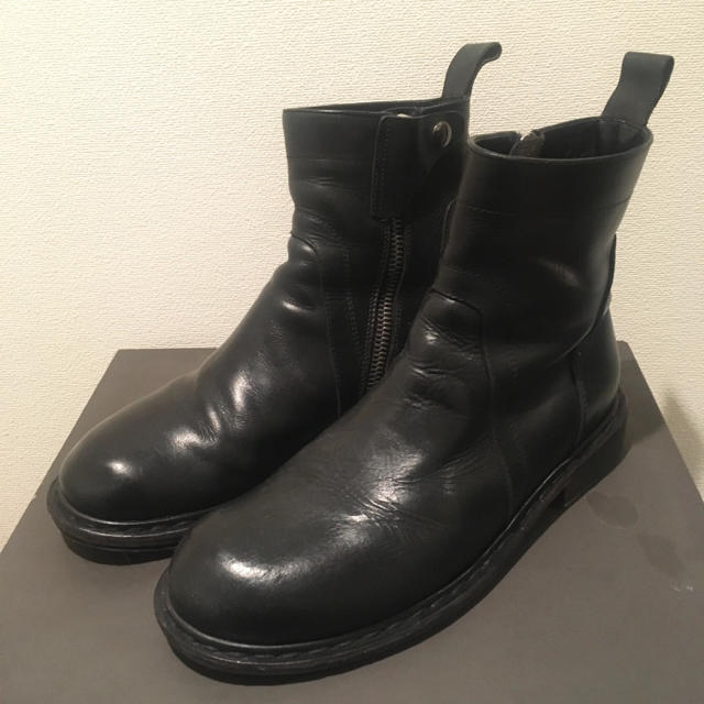 Rick Owens(リックオウエンス)のRICK OWENS SIDE ZIP BOOTS メンズの靴/シューズ(ブーツ)の商品写真