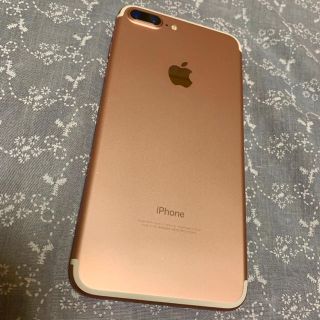 アイフォーン(iPhone)のiPhone7plus ピンクゴールド 128GB 本体★美品★(携帯電話本体)