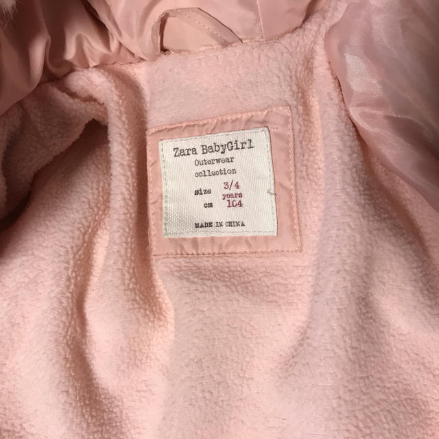 ZARA KIDS(ザラキッズ)の【zara baby】ダウン キッズ/ベビー/マタニティのキッズ服女の子用(90cm~)(ジャケット/上着)の商品写真