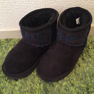 ハリスツイード(Harris Tweed)のハリスツイード ムートンブーツ 16cm(ブーツ)