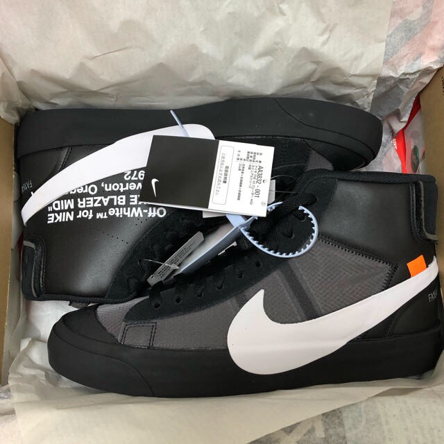 nike off-white blazer mid オフホワイト ブレザー - スニーカー