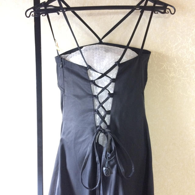 ロングブラックパーティードレス レディースのフォーマル/ドレス(ロングドレス)の商品写真