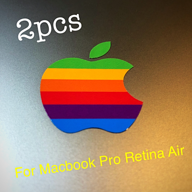 Apple(アップル)のApple シール レインボー Macbook Pro Air Retina  インテリア/住まい/日用品の文房具(シール)の商品写真