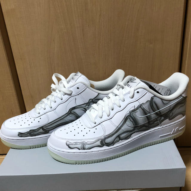27.5 nike air force 1 07 skeleton qs - スニーカー