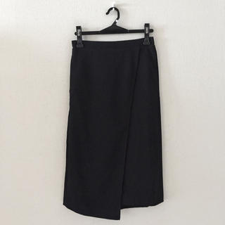 ジーナシス(JEANASIS)のジーナシス♡黒色デザインスカート(ひざ丈スカート)