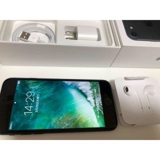 アップル(Apple)の最終値下げ iPhone7 256GB SIMフリー済 マットブラック(スマートフォン本体)