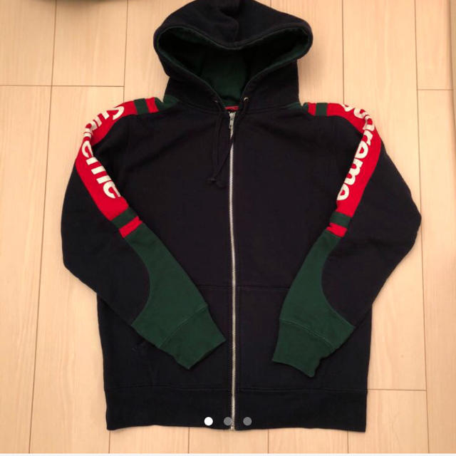 supreme hooded track zip up パーカー M