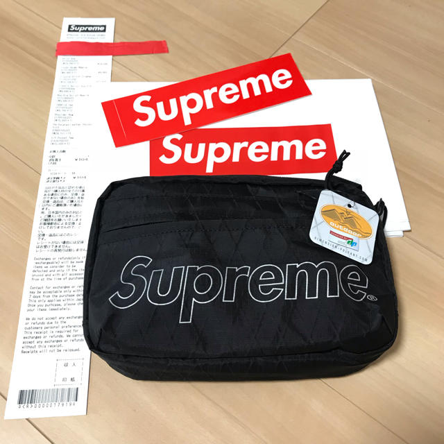 新品 18AW Supreme Shoulder Bag Waist ブラック