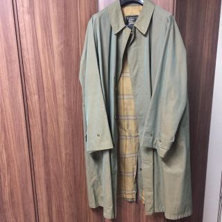 バーバリー(BURBERRY)の12/10まで値下 一枚袖Burberrysマッキントッシュダブルネーム玉虫XL(ステンカラーコート)