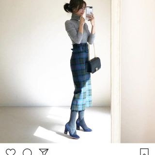 ザラ(ZARA)のZARA チェックスカート 完売(ロングスカート)