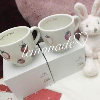 ジェラートピケ(gelato pique)のレア♡ジェラピケ♡ストロベリー柄マグカップセット(グラス/カップ)