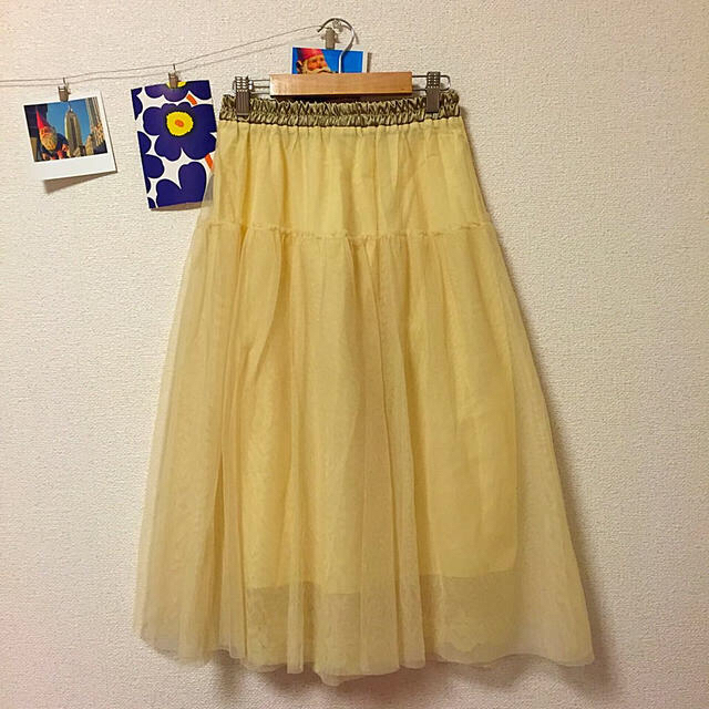 ふわふわチュールスカート レディースのスカート(ロングスカート)の商品写真