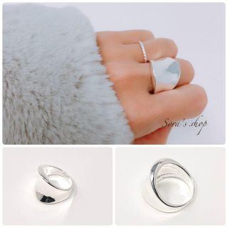 *wide silver ring S925 アレルギー対応 *ワイド R001(リング(指輪))