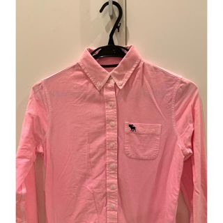 アバクロンビーアンドフィッチ(Abercrombie&Fitch)のアバクロ キッズピンクシャツ制服 最終価格(シャツ/ブラウス(長袖/七分))