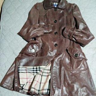 BURBERRY BLUE LABEL - バーバリー新品本革コートの通販 by