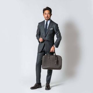 ブルネロクチネリ(BRUNELLO CUCINELLI)のブルネロクチネリ ネクタイ チャコールグレー レオン 干場義政(ネクタイ)