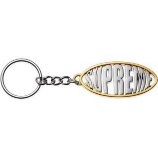 【新品未使用】Supreme Oval Logo Keychain