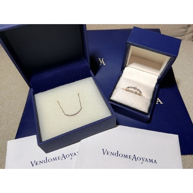 Vendome Aoyama(ヴァンドームアオヤマ)の破格‼VENDOME AOYAMA K10 ネックレス・K18  リング レディースのアクセサリー(リング(指輪))の商品写真