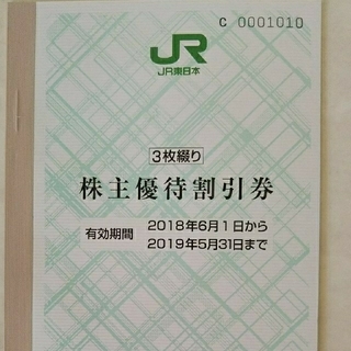 ジェイアール(JR)のJＲ東日本株主優待割引券３枚綴り(その他)