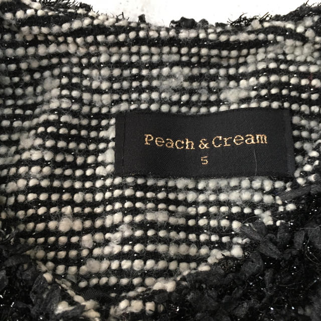 Peach & Cream(ピーチアンドクリーム)のpeach＆cream ピーチアンドクリーム サイズsジャケット 七五三 結婚式 キッズ/ベビー/マタニティのキッズ服女の子用(90cm~)(ドレス/フォーマル)の商品写真