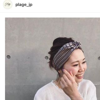 プラージュ(Plage)のPlage ヘアバンド 2017ss(ヘアバンド)