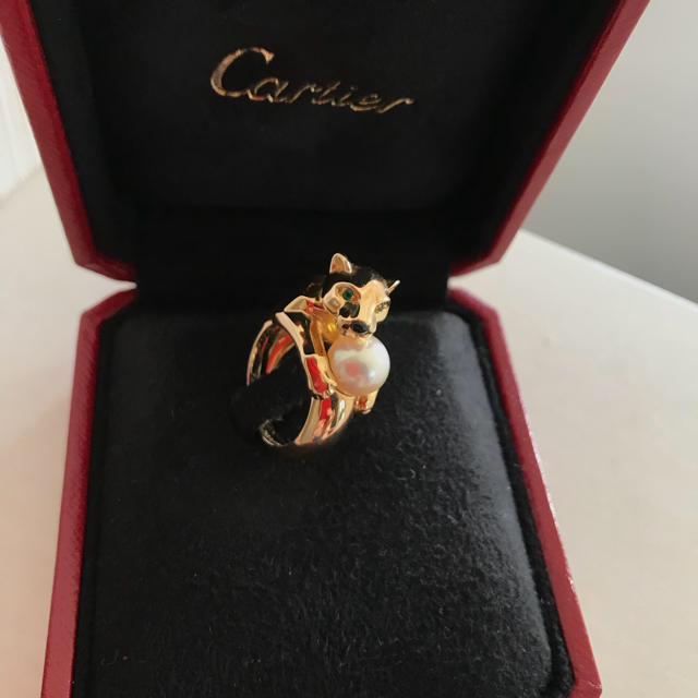 Cartier(カルティエ)のSALE‼︎ 正規 カルティエ パンテールヴェドラ パール 美品 レディースのアクセサリー(リング(指輪))の商品写真