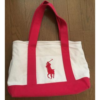 ポロラルフローレン(POLO RALPH LAUREN)のラルフローレン キャンバストート（レッド）(トートバッグ)