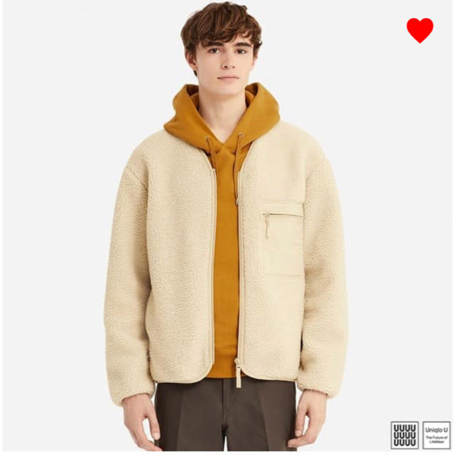 UNIQLO(ユニクロ)の新品◆UNIQLO U ユニクロユー ボア フリース カーディガン メンズのトップス(カーディガン)の商品写真