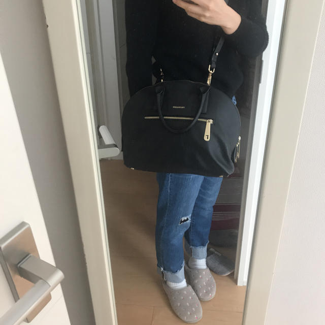 BARNEYS NEW YORK(バーニーズニューヨーク)のニューヨーク購入 トラサルディ バーニーズ 2way bag ブラック レディースのバッグ(ショルダーバッグ)の商品写真