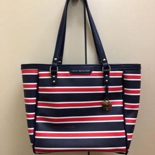 トミーヒルフィガー(TOMMY HILFIGER)のぽん様専用 TOMMY HILFIGER トートバッグ レッド(トートバッグ)