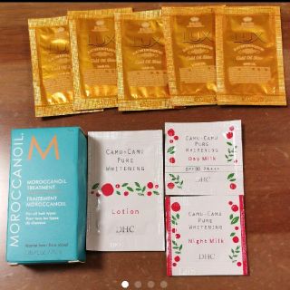 モロッカンオイル(Moroccan oil)の☆値引きしました☆モロッカンオイル、LUXラックス、DHC　ｻﾝﾌﾟﾙ(サンプル/トライアルキット)