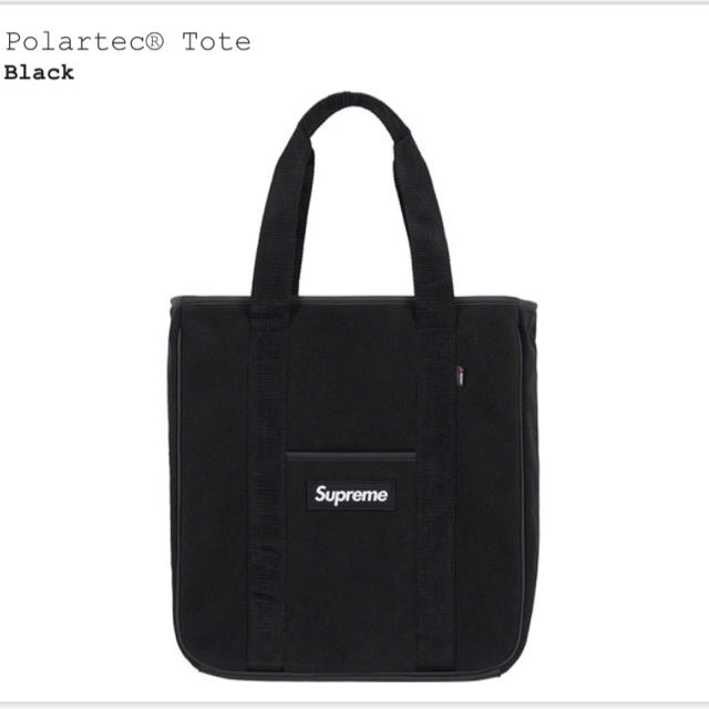 新作 polartec supreme - Supreme tote トートバッグ 18aw 黒 bag トートバッグ