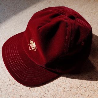 ステューシー(STUSSY)の【新品同様】Gold Velvet Cap, 17AW, フリーサイズ(キャップ)