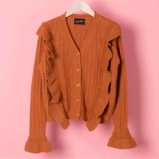 ハニーミーハニー(Honey mi Honey)のvannie tokyo front frill knit cd(カーディガン)