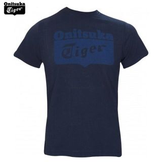 オニツカタイガー(Onitsuka Tiger)の★送料無料★UK直輸入★オニツカタイガー★ベーシック Tシャツ★紺x青/M★(Tシャツ/カットソー(半袖/袖なし))