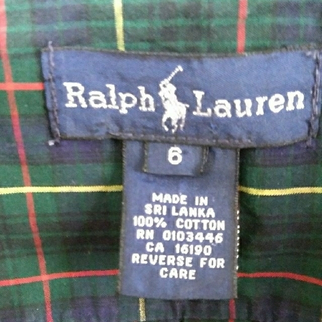 Ralph Lauren(ラルフローレン)のラルフローレン　チェックシャツ　グリーン キッズ/ベビー/マタニティのキッズ服男の子用(90cm~)(ブラウス)の商品写真