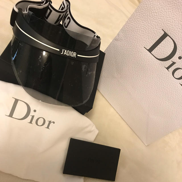 Dior(ディオール)のDIOR サンバイザー 新品 ブラック レディースの帽子(その他)の商品写真