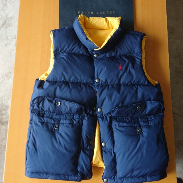 POLO RALPH LAUREN(ポロラルフローレン)のポロラルフローレン リバーシブルダウンベスト キッズ/ベビー/マタニティのキッズ服男の子用(90cm~)(ジャケット/上着)の商品写真