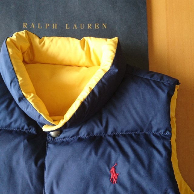 POLO RALPH LAUREN(ポロラルフローレン)のポロラルフローレン リバーシブルダウンベスト キッズ/ベビー/マタニティのキッズ服男の子用(90cm~)(ジャケット/上着)の商品写真