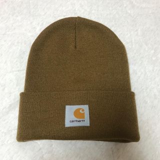 カーハート(carhartt)のCarhartt ブラウンニット帽(ニット帽/ビーニー)