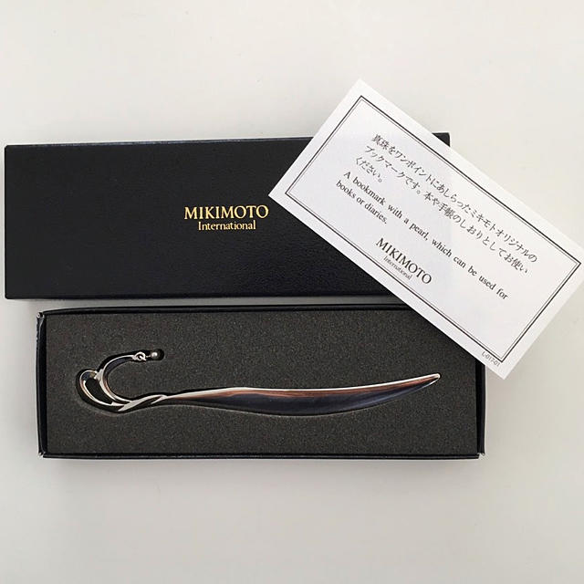 MIKIMOTO(ミキモト)の新品未使用★ミキモト ブックマーク しおり ハンドメイドの文具/ステーショナリー(しおり/ステッカー)の商品写真