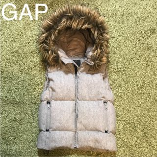 ギャップ(GAP)の売り切り【美品】GAP gap ウール ダウンベスト ダウン グレー(ダウンベスト)